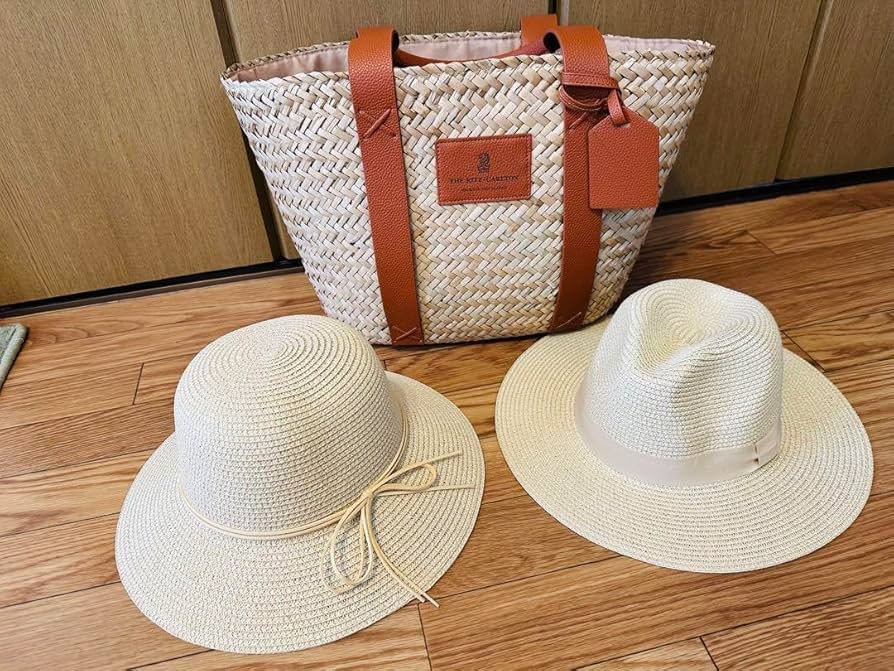 THE RITZ-CARLTON MALDIVES かごバッグ＆麦わら帽子 THE RITZ-CARLTON MALDIVES かごバッグ＆麦わら帽子